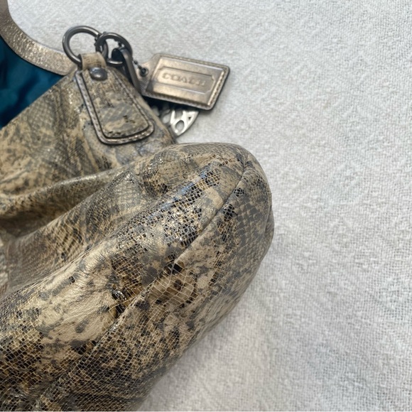 Coach Kristin Python Embossed Shoulder Bag - Picture 5 of 14